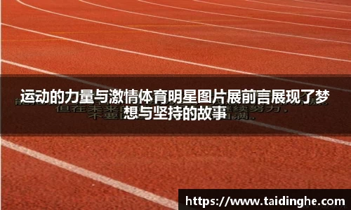 运动的力量与激情体育明星图片展前言展现了梦想与坚持的故事